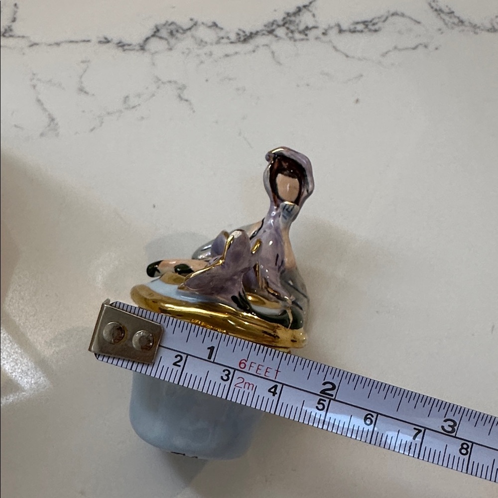 Clayworks 2003 Fairy Tales by Heather Goldminc Periwinkle Fairy trinket box Y2K - Picture 9 of 16